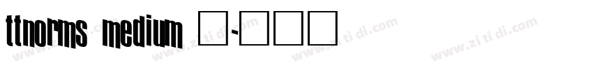 ttnorms medium 中字体转换